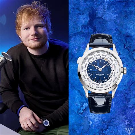 ed sheeran patek philippe world time|Ed Sheeran watches for sale.